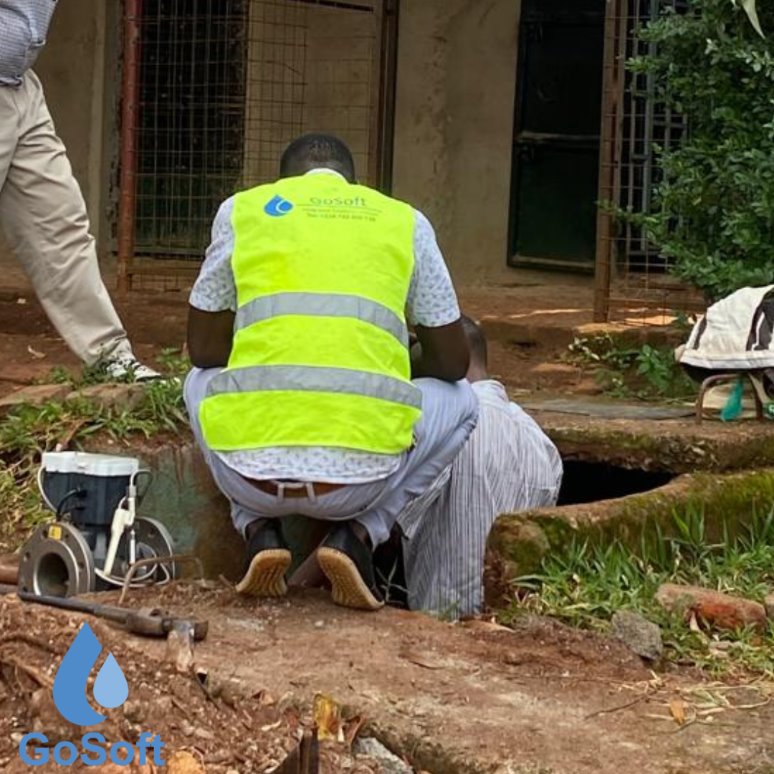 Smart water meter installation at SIBOWASKO, Siaya County, Kenya